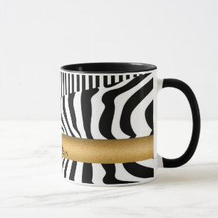 Genoemde Zebra en Stripes Mok