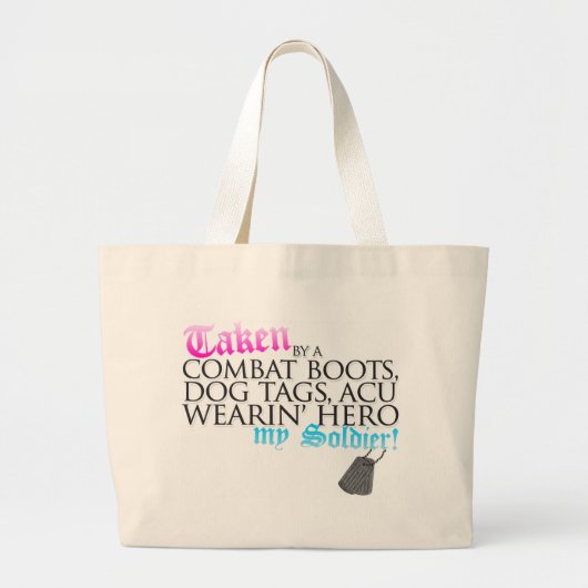 genomen grote tote bag (Voorkant)