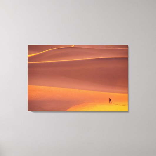 Genomen in januari bij het krieken van de dag in D Canvas Afdruk (Voorkant)