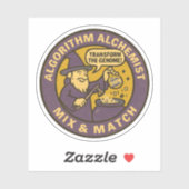 Genomische Transmutatie Data Alchemie aan het Werk Sticker (Vel)