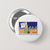 Genoom In Het Raam Grappige Dalmatische Cadeaus & Ronde Button 5,7 Cm (Voorkant /achterkant)