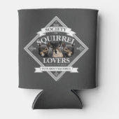 Genootschap van eekhoornlappen - grappige eekhoorn blikjeskoeler (Voorkant)