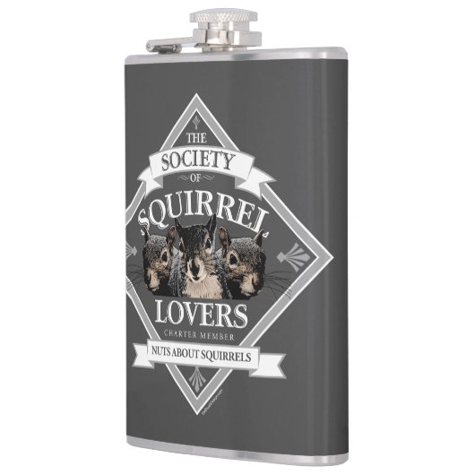 Genootschap van eekhoornlappen - grappige eekhoorn heupfles (Links)