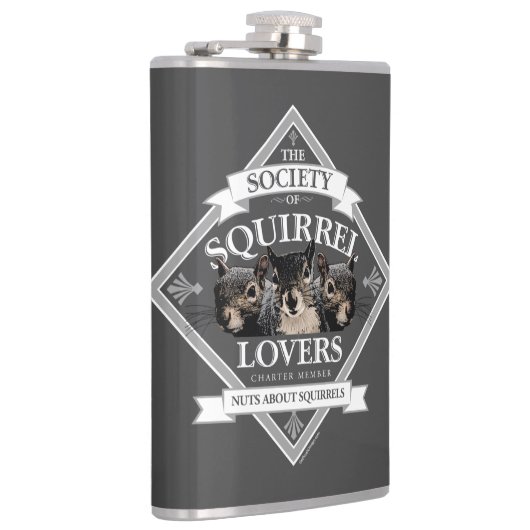 Genootschap van eekhoornlappen - grappige eekhoorn heupfles (Rechts)