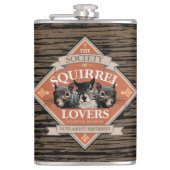 Genootschap van eekhoornlappen - grappige eekhoorn heupfles (Voorkant)