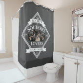 Genootschap van eekhoornovers - grappige eekhoorn douchegordijn (In situ)