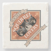 Genootschap van eekhoorns - grappige eekhoorn stenen onderzetter (Voorkant)