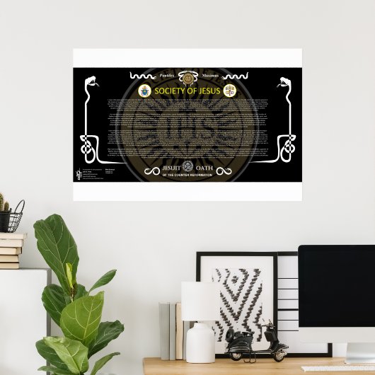 Genootschap van Jezus - Bloedeed van de jezuïeten Poster (Thuiskantoor)