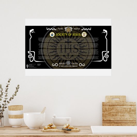 Genootschap van Jezus - Bloedeed van de jezuïeten Poster (Keuken)
