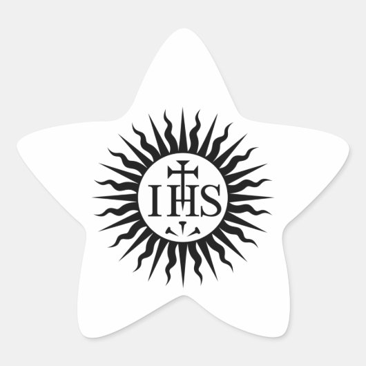 Genootschap van Jezus (jezuïeten) Ster Sticker (Voorkant)