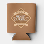 Genootschap van zeer ongeschikte taal blikjeskoeler (Voorkant)