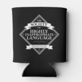 Genootschap van zeer ongeschikte taal blikjeskoeler (Achterkant)