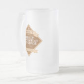 Genootschap van zeer ongeschikte taal matglas bierpul (Voorkant links)