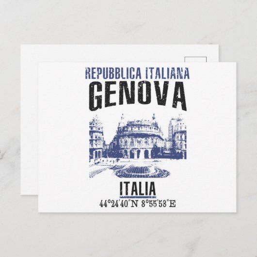 Genova Briefkaart (Voorkant / Achterkant)