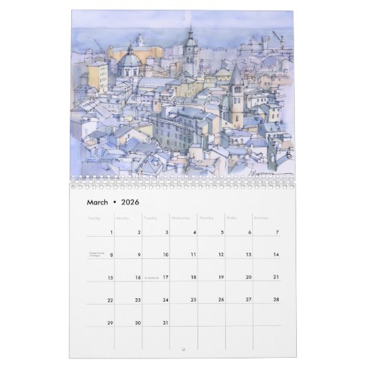 Genova Calendar 2026 Kalender (Mar 2026)