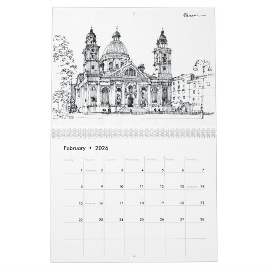 Genova Calendar 2026 Kalender (Feb 2026)