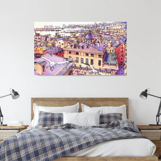Genova Canvas Afdruk (Insitu (Slaapkamer))
