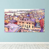 Genova Canvas Afdruk (Insitu (Houten vloer))