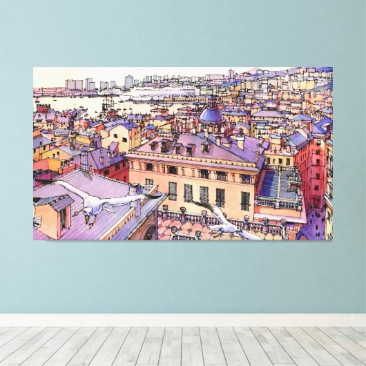 Genova Canvas Afdruk (Insitu (Houten vloer))