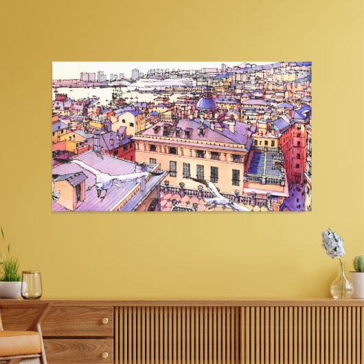 Genova Canvas Afdruk (Insitu (Woonkamer))