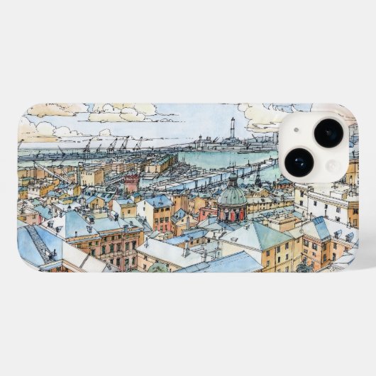 Genova Case-Mate iPhone Case (Achterkant (horizontaal))