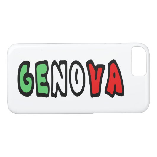 Genova Case-Mate iPhone Case (Achterkant (Horizontaal))