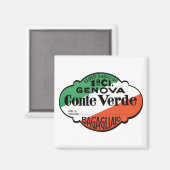 Genova Conte Verde Luggage Label Magneet (Voorkant / Achterkant)