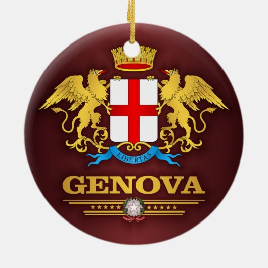 Genova (Genua) Keramisch Ornament (Achterkant)