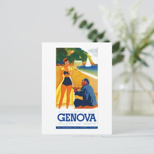  Genova Italië Toerisme Briefkaart (Staand voorkant)