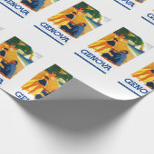  Genova Italië Toerisme Cadeaupapier (Hoek)