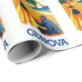  Genova Italië Toerisme Cadeaupapier (Rol Hoek)