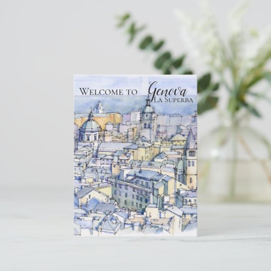 Genova, La Superba Briefkaart (Staand voorkant)