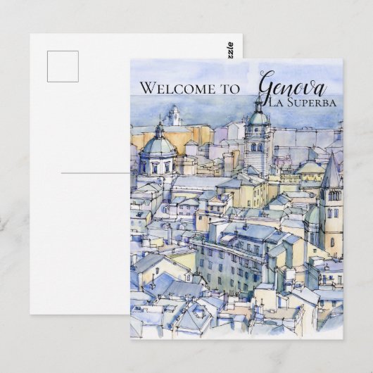 Genova, La Superba Briefkaart (Voorkant / Achterkant)