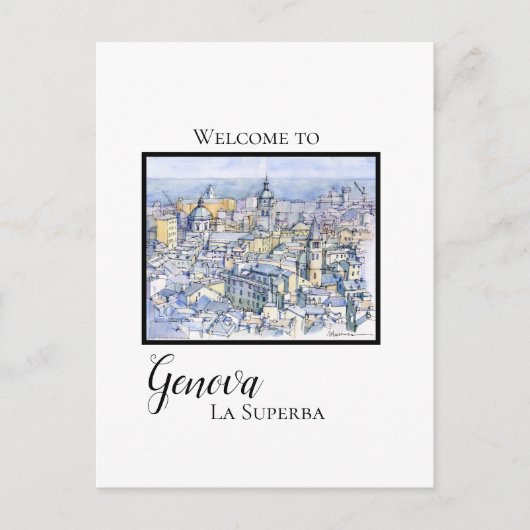 Genova la superba feestdagenkaart (Voorkant)