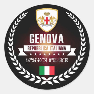 Genova Ronde Sticker