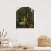 Genoveva in the Wood Clearing, 1839-41 Poster (Keuken)