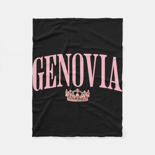 Genovia Me A Bride Hou Je Bek Afscheid Van Het Vri Fleece Deken (Voorkant)