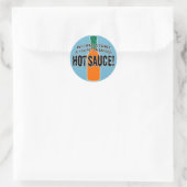 Genovoldoende hot sauce ronde sticker (Tas)