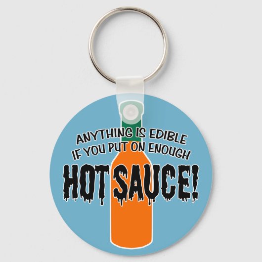 Genovoldoende hot sauce sleutelhanger (Voorkant)