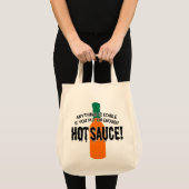 Genovoldoende hot sauce tote bag (Voorkant (product))