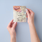 genpersonaliseerde flyer voor nagelkunstenaarsbedr (Hand)