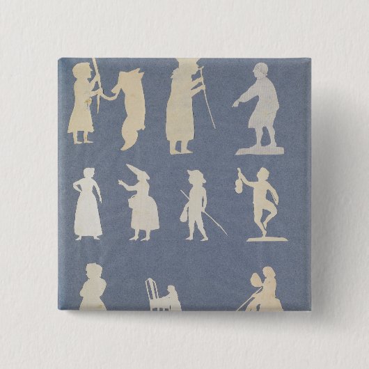 Genre Scene Vierkante Button 5,1 Cm (Voorkant)