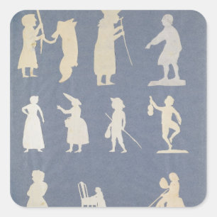 Genre Scene Vierkante Sticker