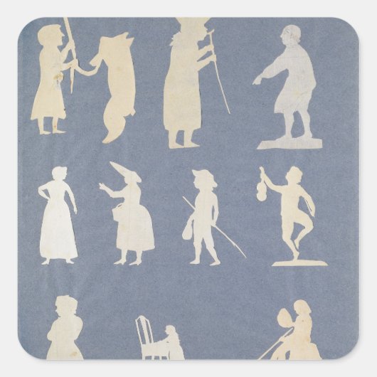 Genre Scene Vierkante Sticker (Voorkant)