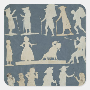 Genre Scene Vierkante Sticker