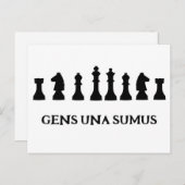 GENS UNA SUMUS BRIEFKAART (Voorkant / Achterkant)