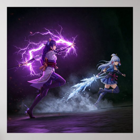 Genshin-contrast Poster (Voorkant)