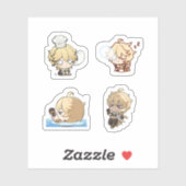 Genshin Impact Chibi Aether Sticker Set (Vel)