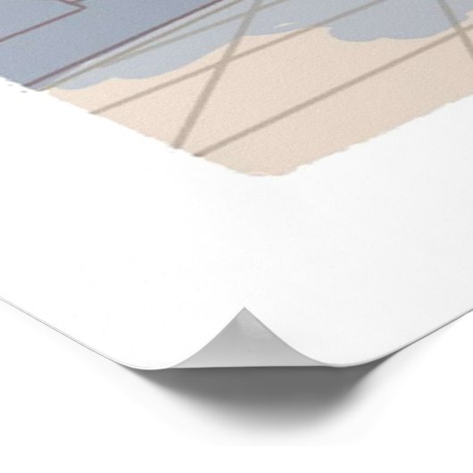 Genshin Impact Chibi Een date van Childe en Zhongl Poster (Hoek)