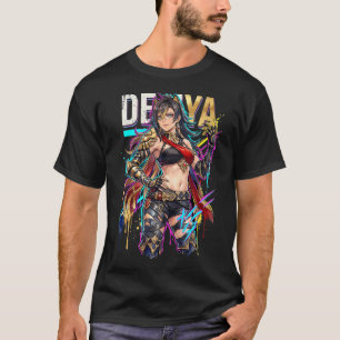 Genshin Impact Dehya Vaporwave Esthetiek T-shirt